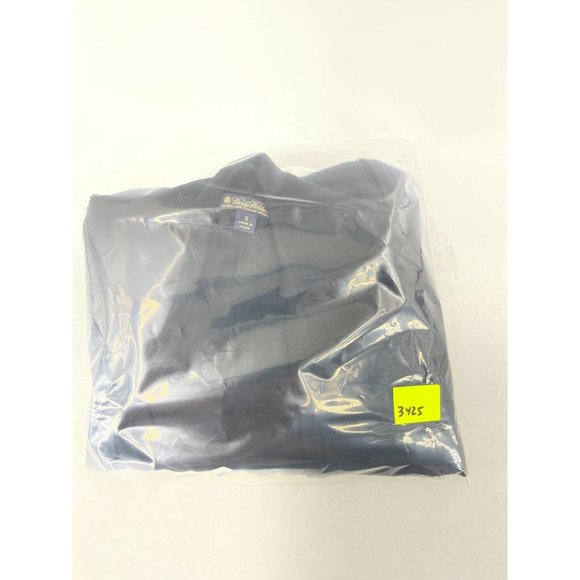 Brooks Brothers Extra Fine Merino Wool Black Drape Front Cardigan Sweater Size S - Picture 11 of 11